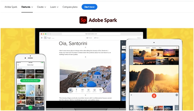 desain ucapan lebaran Adobe Spark